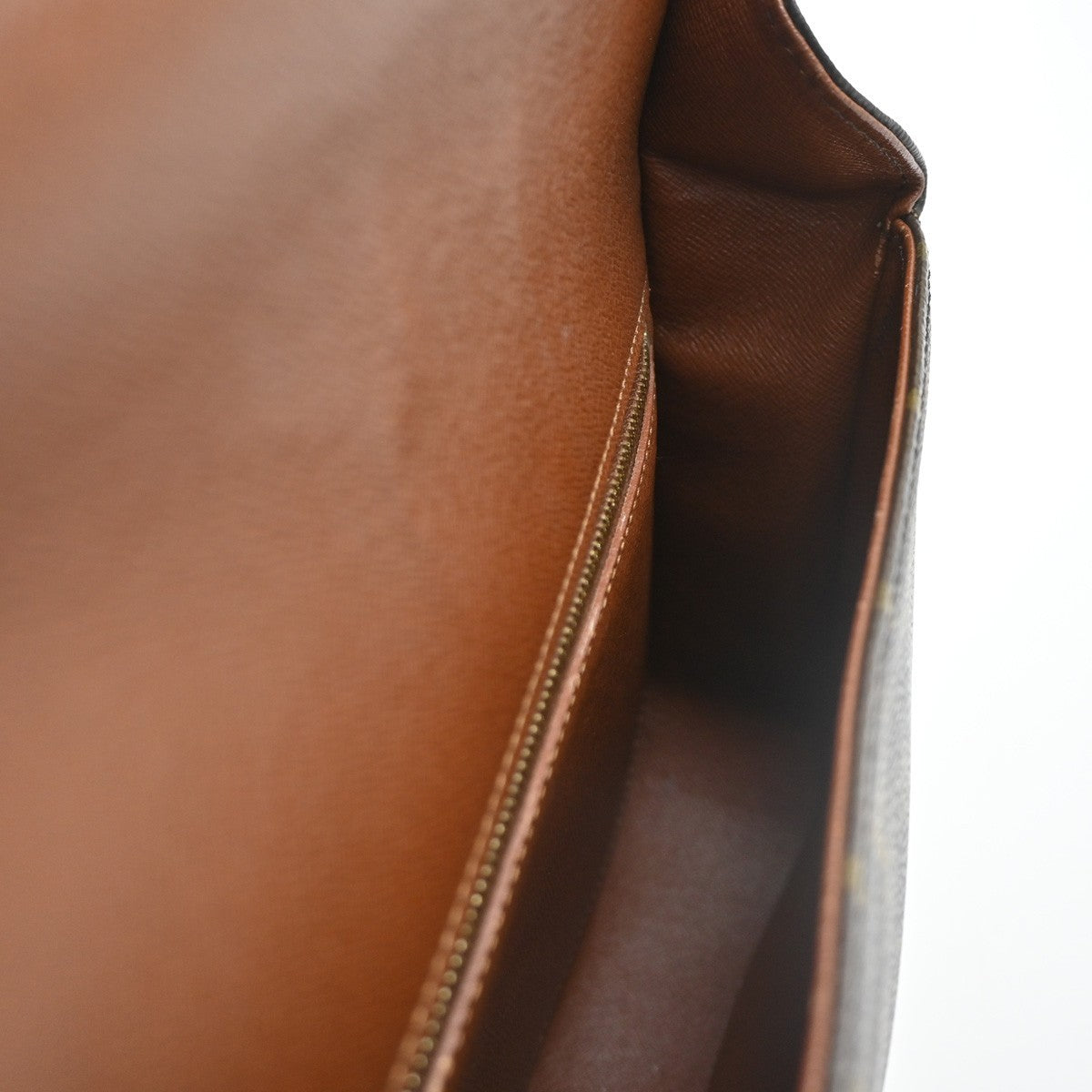 LOUIS VUITTON Saint Cloud GM Shoulder Bag Monogram Leather Brown M51242 85CA747