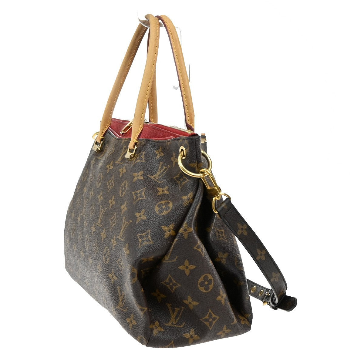 LOUIS VUITTON Pallas 2Way Shoulder Hand Bag Monogram Leather Red M41175 689KB448