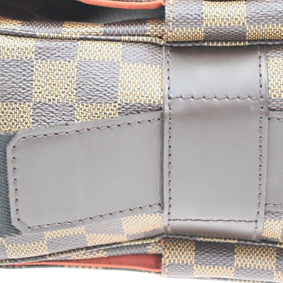 LOUIS VUITTON Naviglio Shoulder Bag Damier Ebene Leather Brown N45255 21TA696