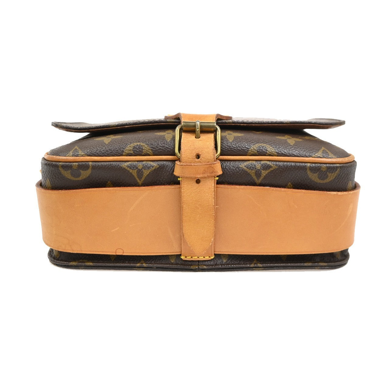 LOUIS VUITTON Cartouchiere MM Shoulder Bag Monogram Leather Brown M51253 16PA049