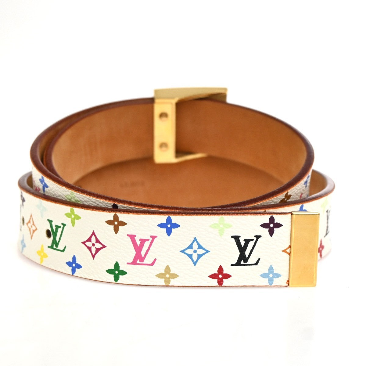 LOUIS VUITTON Ceinture Carre Belt 90/36 Monogram Multi Leather  M9270U 84AA203