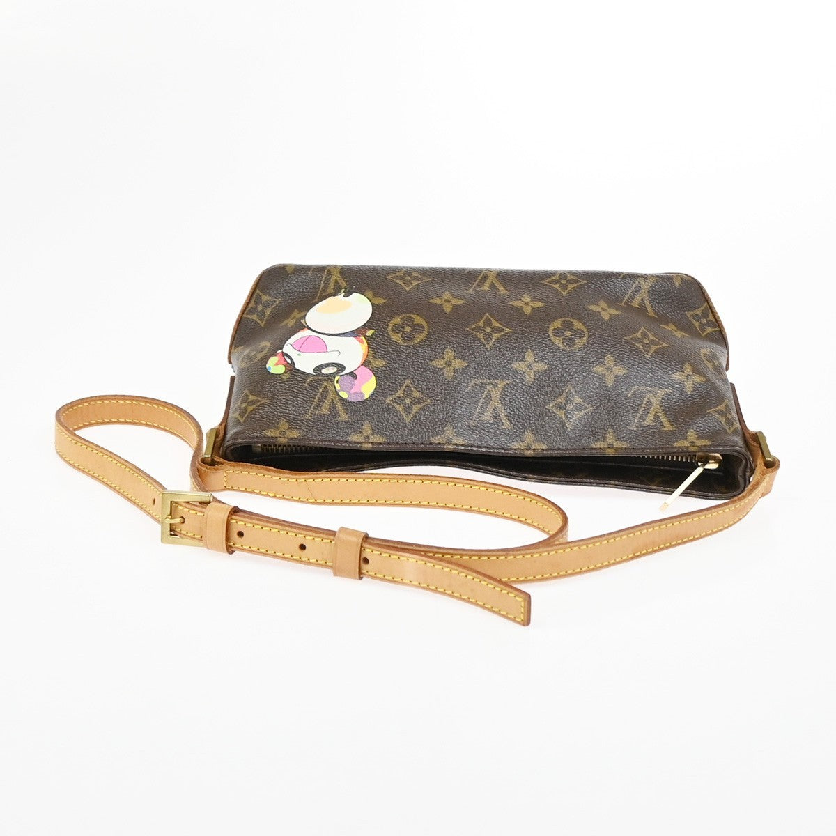 LOUIS VUITTON Trotteur Shoulder Bag Monogram Panda Leather BN M51241 638RQ026