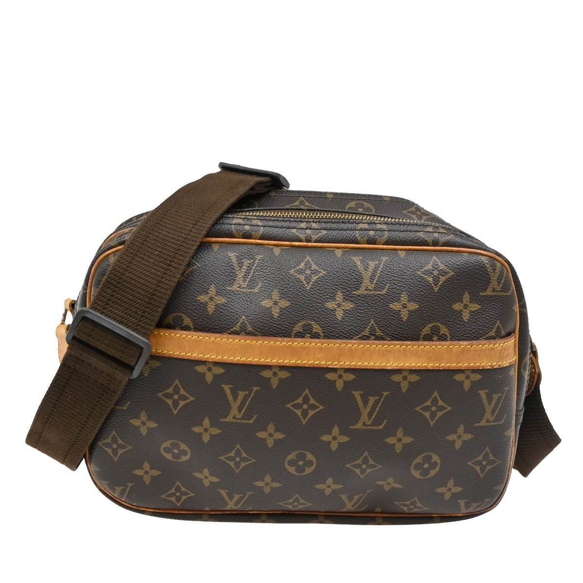 LOUIS VUITTON Reporter PM Crossbody Shoulder Bag Monogram Leather M45254 80TA139