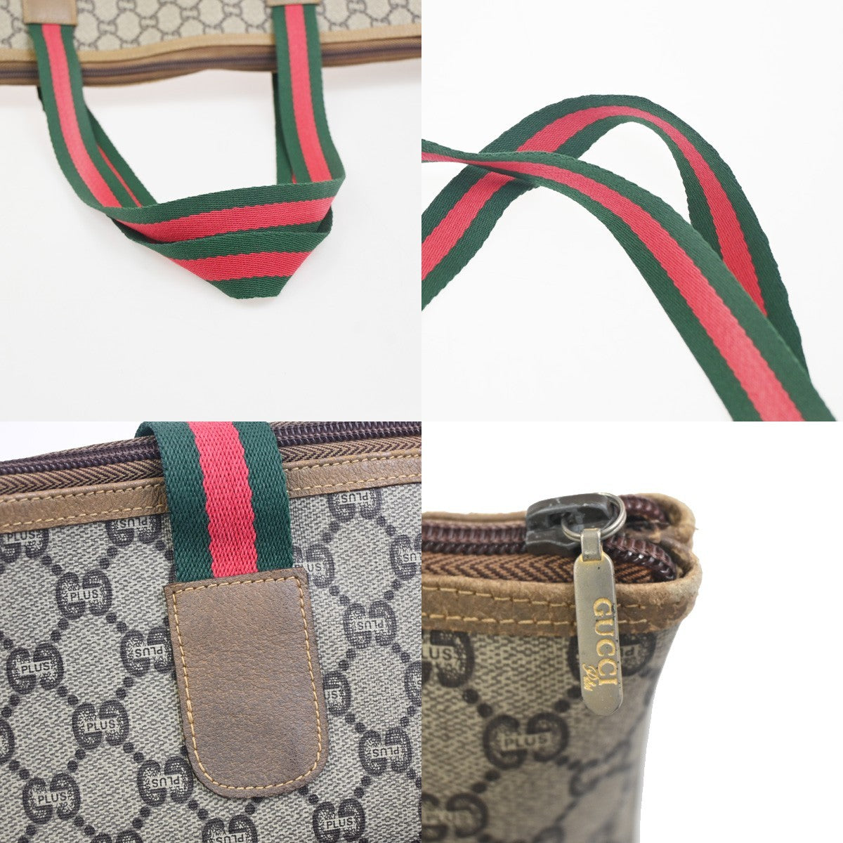 GUCCI PLUS GG Pattern Sherry Shoulder Tote Bag PVC Leather BE BN Italy 61ZA327