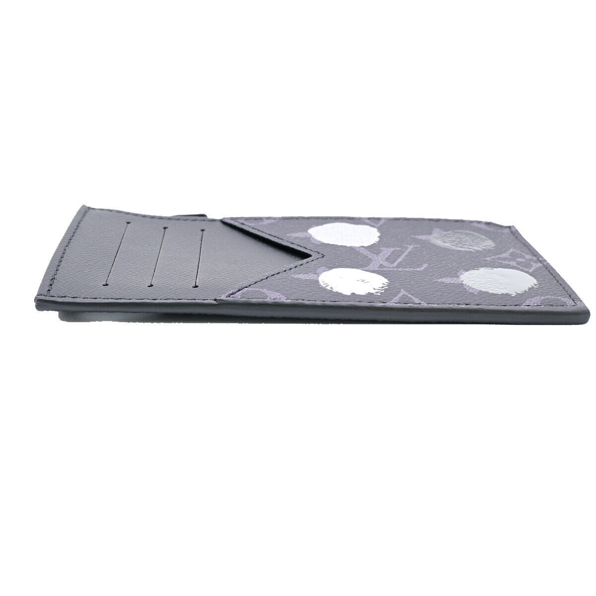 LOUIS VUITTON LV x YK Coin Card Holder Monogram Eclipse Dot Black 21RJ819