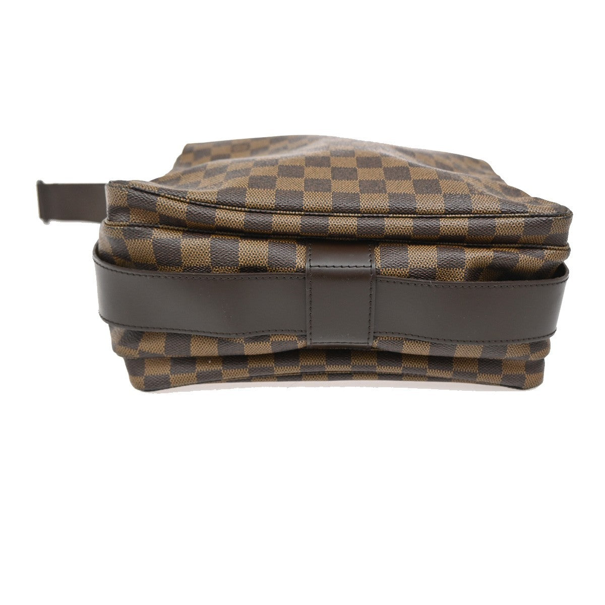 LOUIS VUITTON Naviglio Shoulder Bag Damier Ebene Leather Brown N45255 90TA040