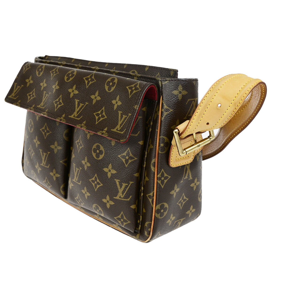 LOUIS VUITTON Viva Cite GM Shoulder Bag Monogram Leather Brown M51163 15YG491