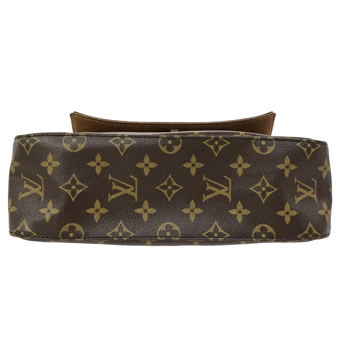 LOUIS VUITTON Mini Looping Hand Bag Monogram Leather Brown France M51147 50KA470