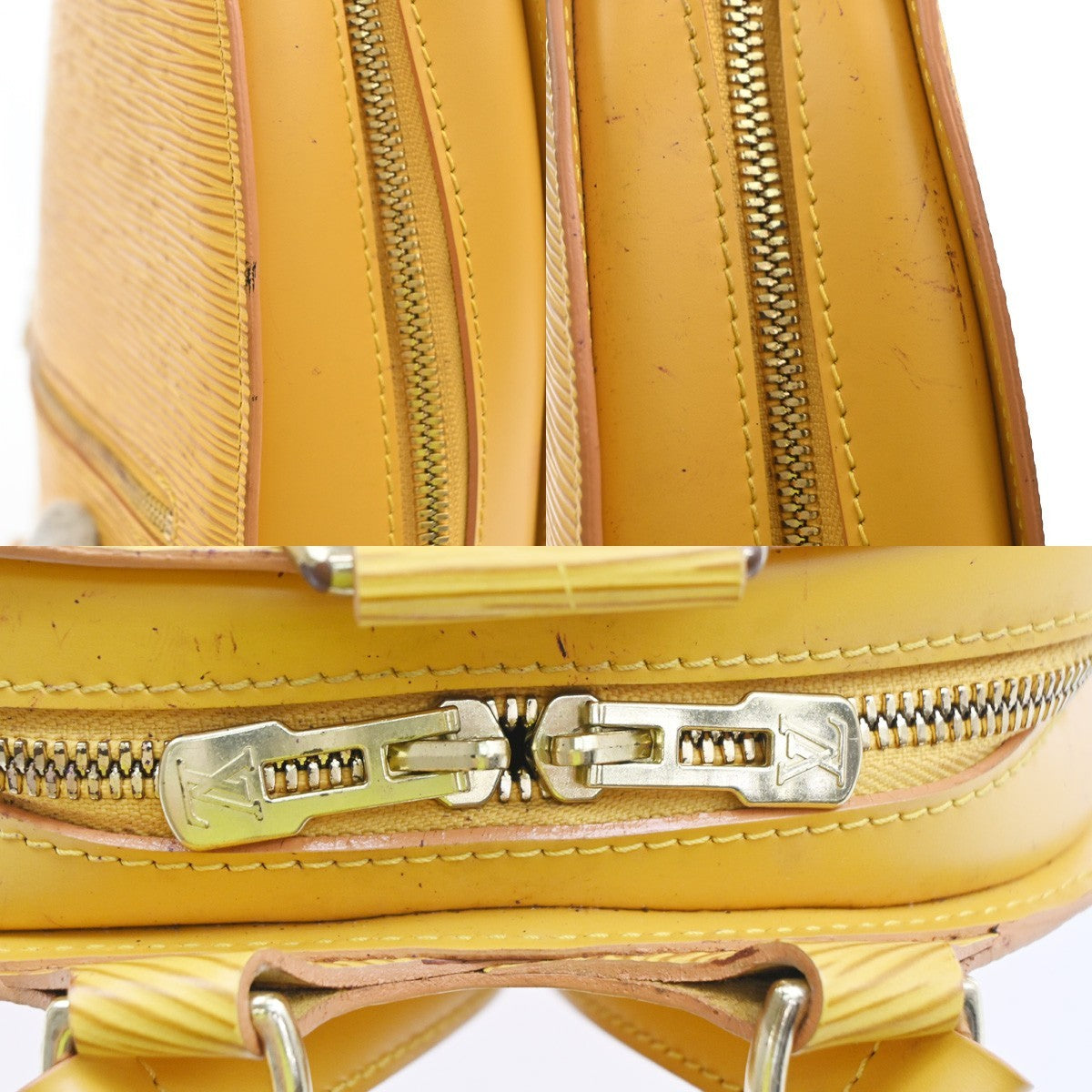 LOUIS VUITTON LV Mabillon Backpack Bag Epi Leather Yellow France M52232 34SA111
