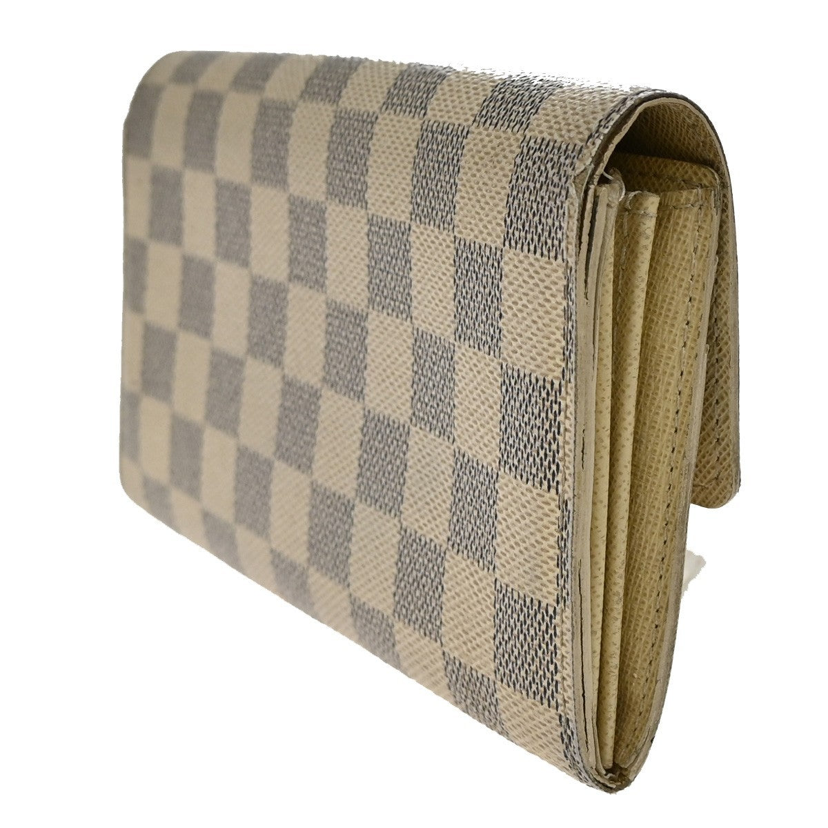 LOUIS VUITTON Portefeuille Sarah Long Wallet Damier Azur White N61735 05KB398