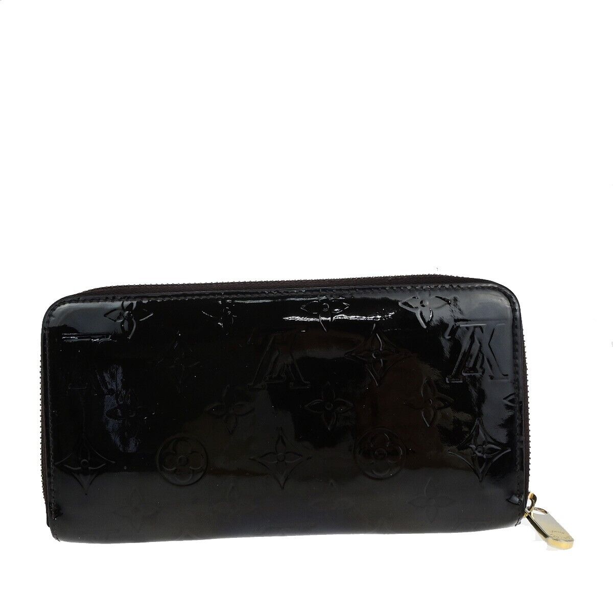 LOUIS VUITTON Zippy Long Wallet Monogram Vernis Leather Amarante M93522 67EB376