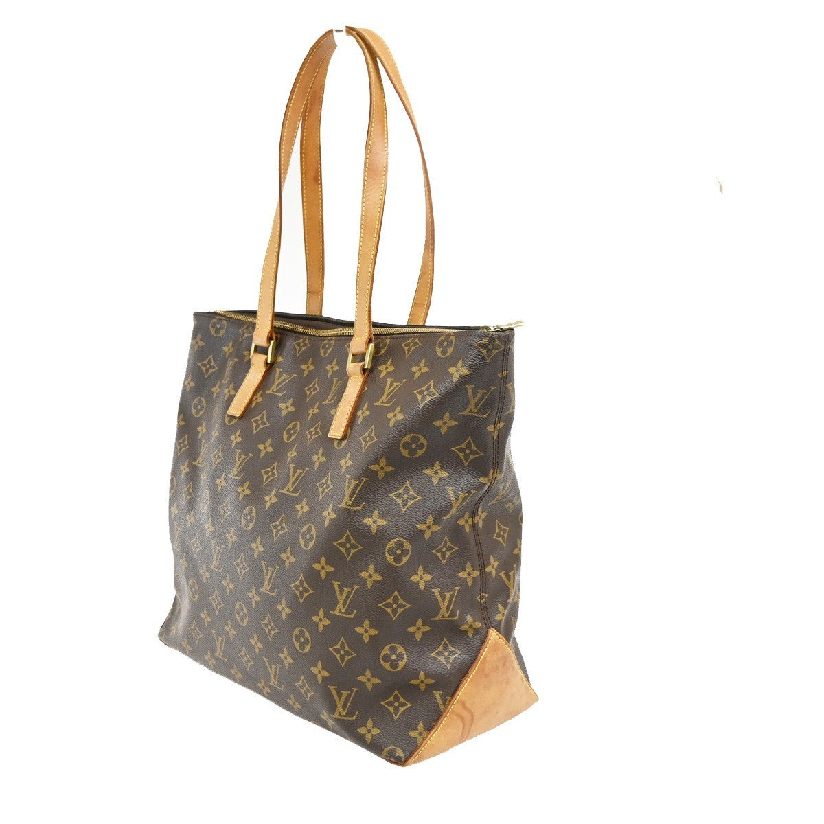 LOUIS VUITTON Cabas Mezzo Shoulder Bag Monogram Leather Brown M51151 77TA680