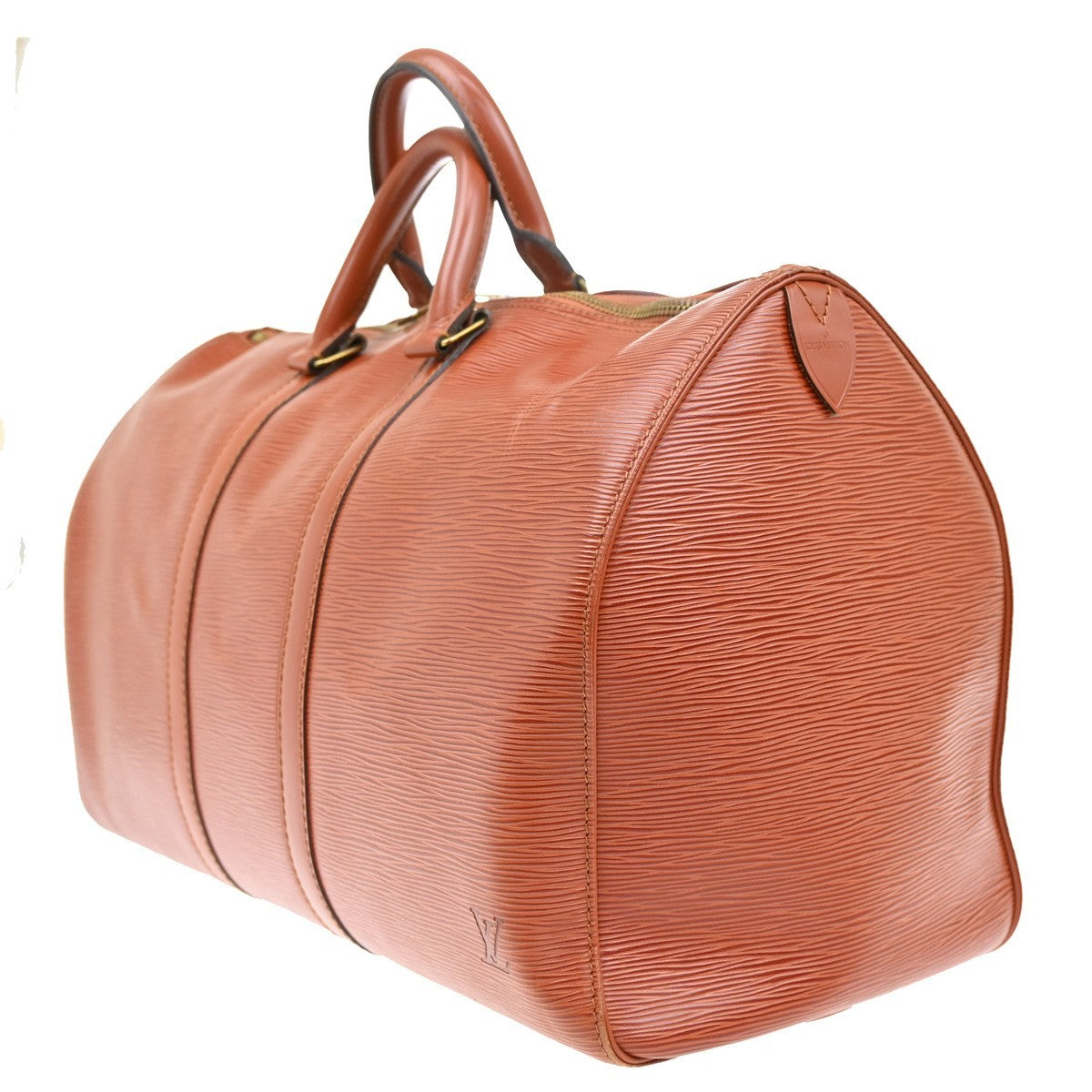 LOUIS VUITTON LV Logo Keepall45 Boston Hand Bag Epi Leather M42973 77RL415