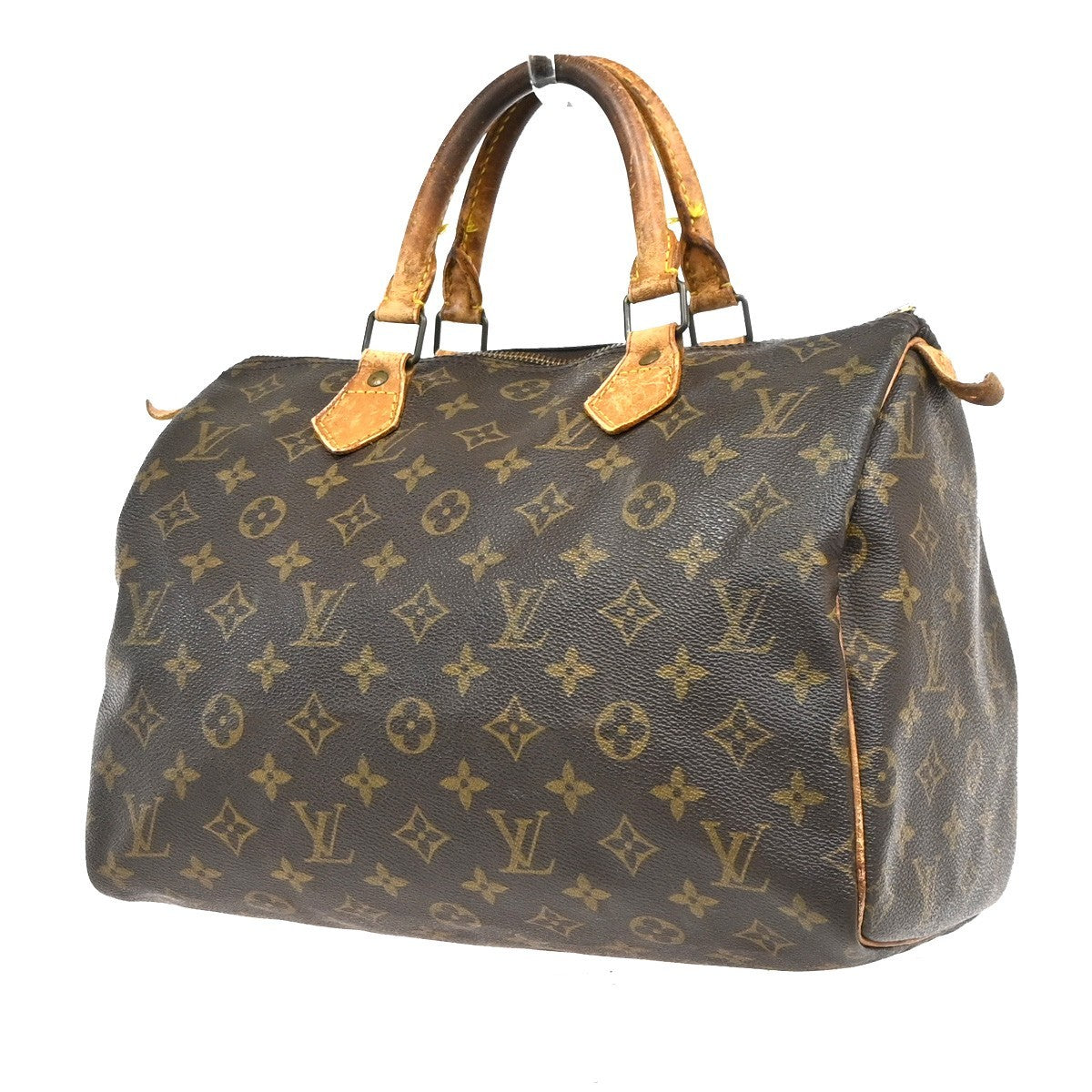 LOUIS VUITTON Speedy 30 Travel Hand Bag Monogram Leather Brown M41526  70PA010