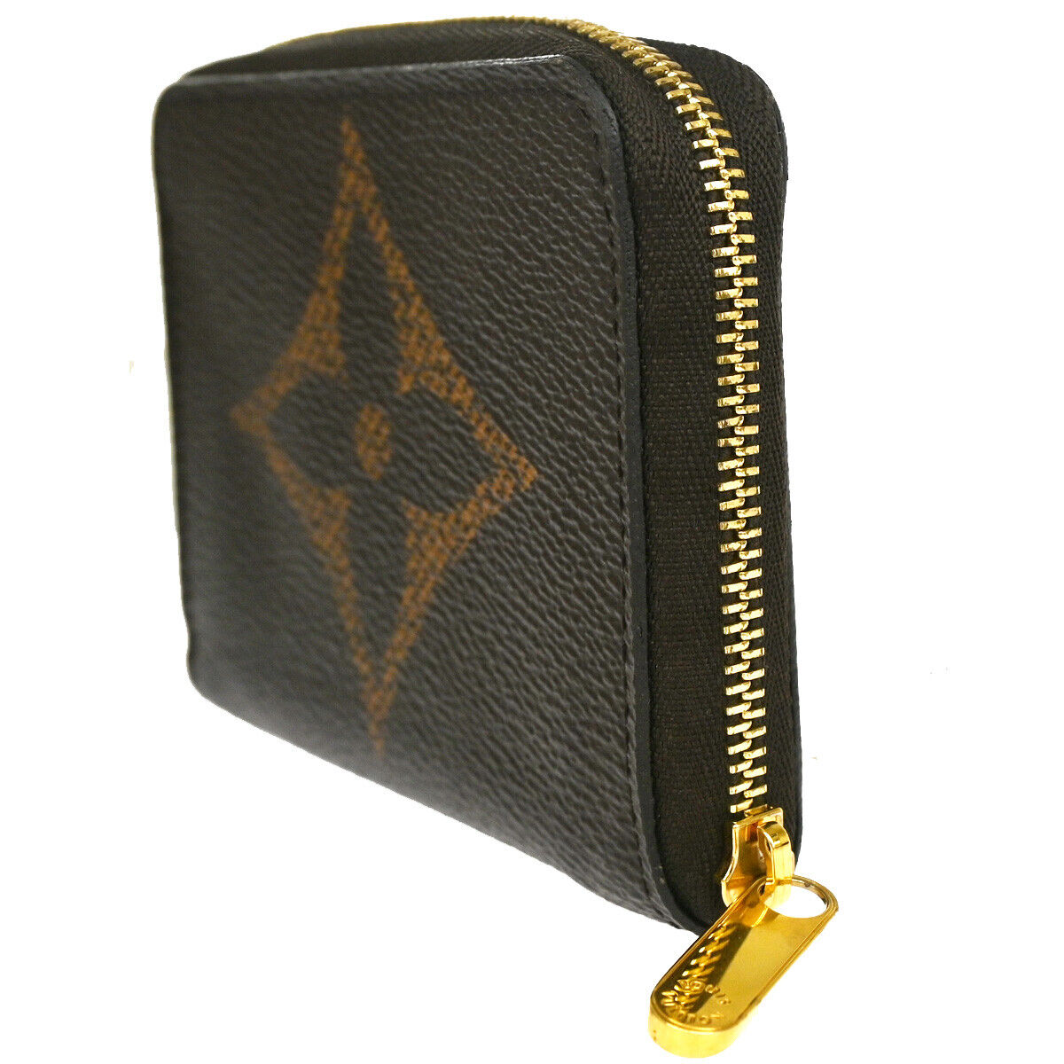 LOUIS VUITTON Zippy Coin Purse Monogram Giant Leather Brown M69354 76RH545