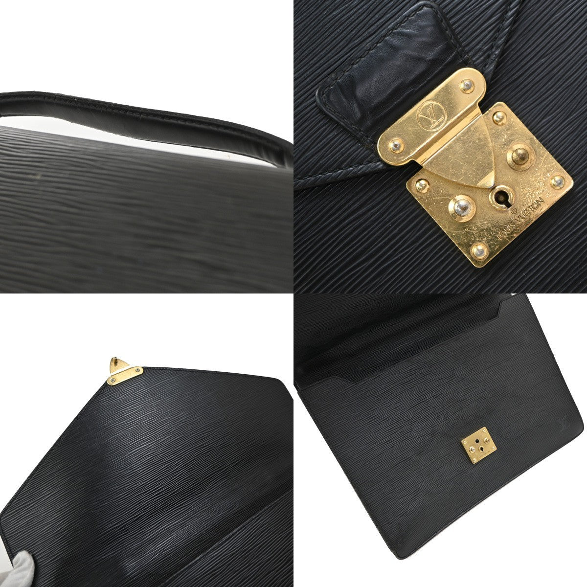 LOUIS VUITTON Porte Documents Bandouliere Hand Bag Epi Leather BK M54462 66KP502