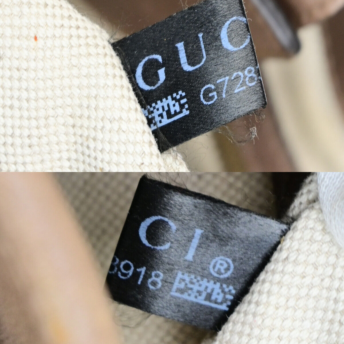 GUCCI Logo GG Running Tote Shoulder Bag Leather Brown Italy 39SJ471