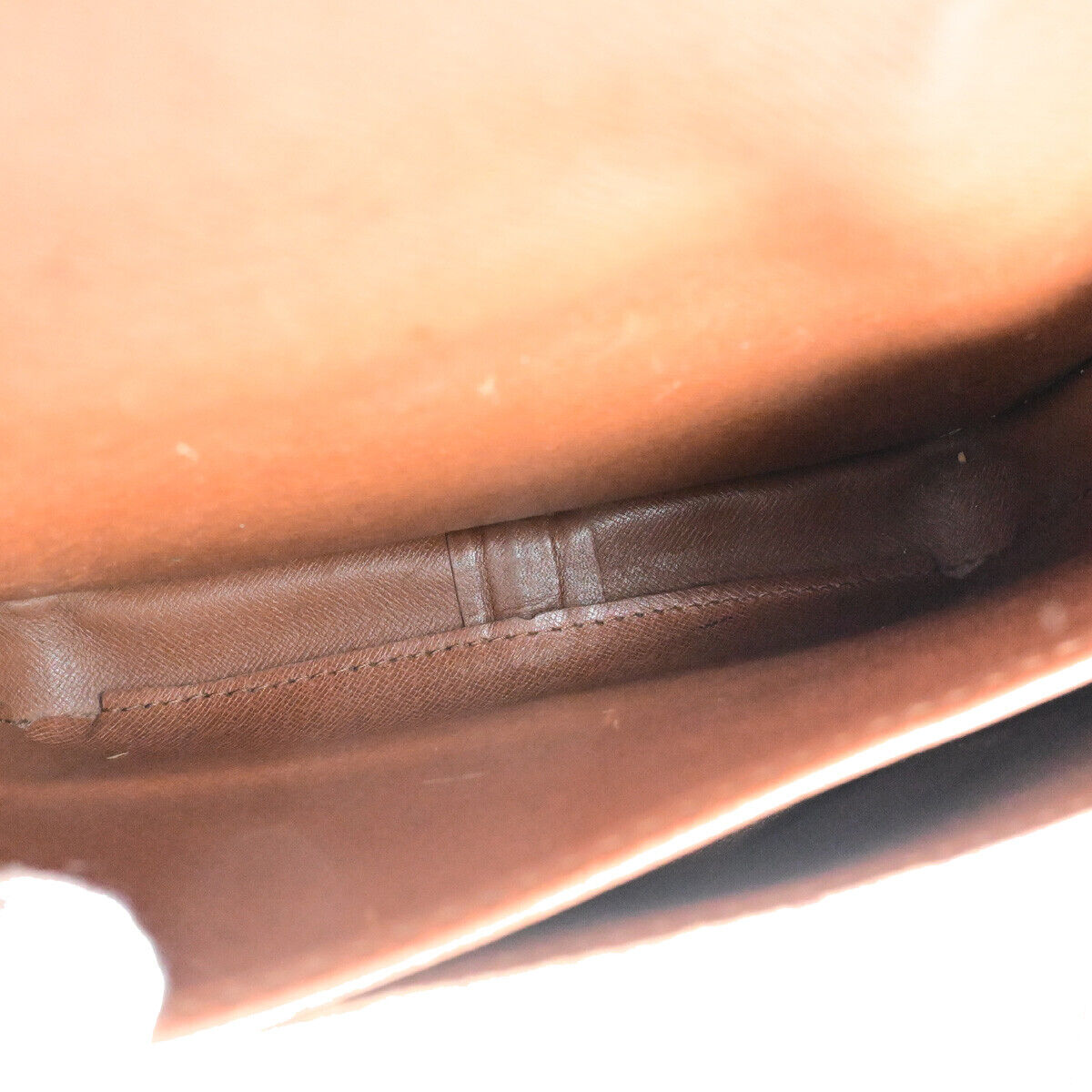 LOUIS VUITTON Cartouchiere MM Shoulder Bag Monogram Leather Brown M51253 68YF331