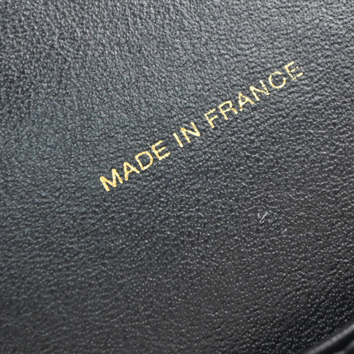 CHANEL Matelasse Hand Bag Grained Calfskin Leather Black Vintage 678RP050