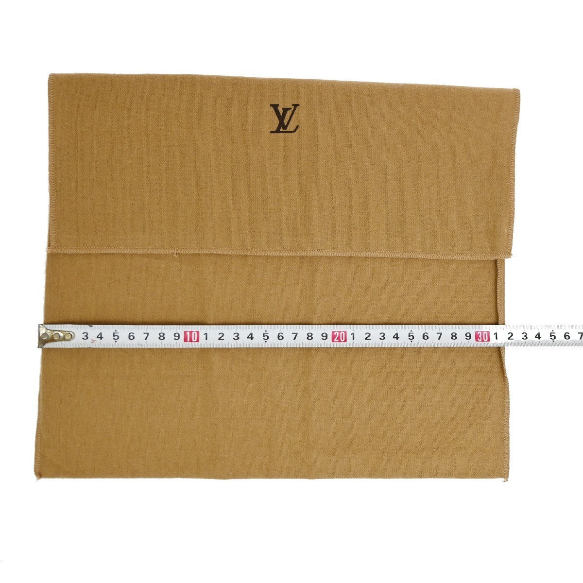 LOUIS VUITTON Logo 10 Set Dust Bags Drawstring Canvas Cotton Beige Brown 09KB827