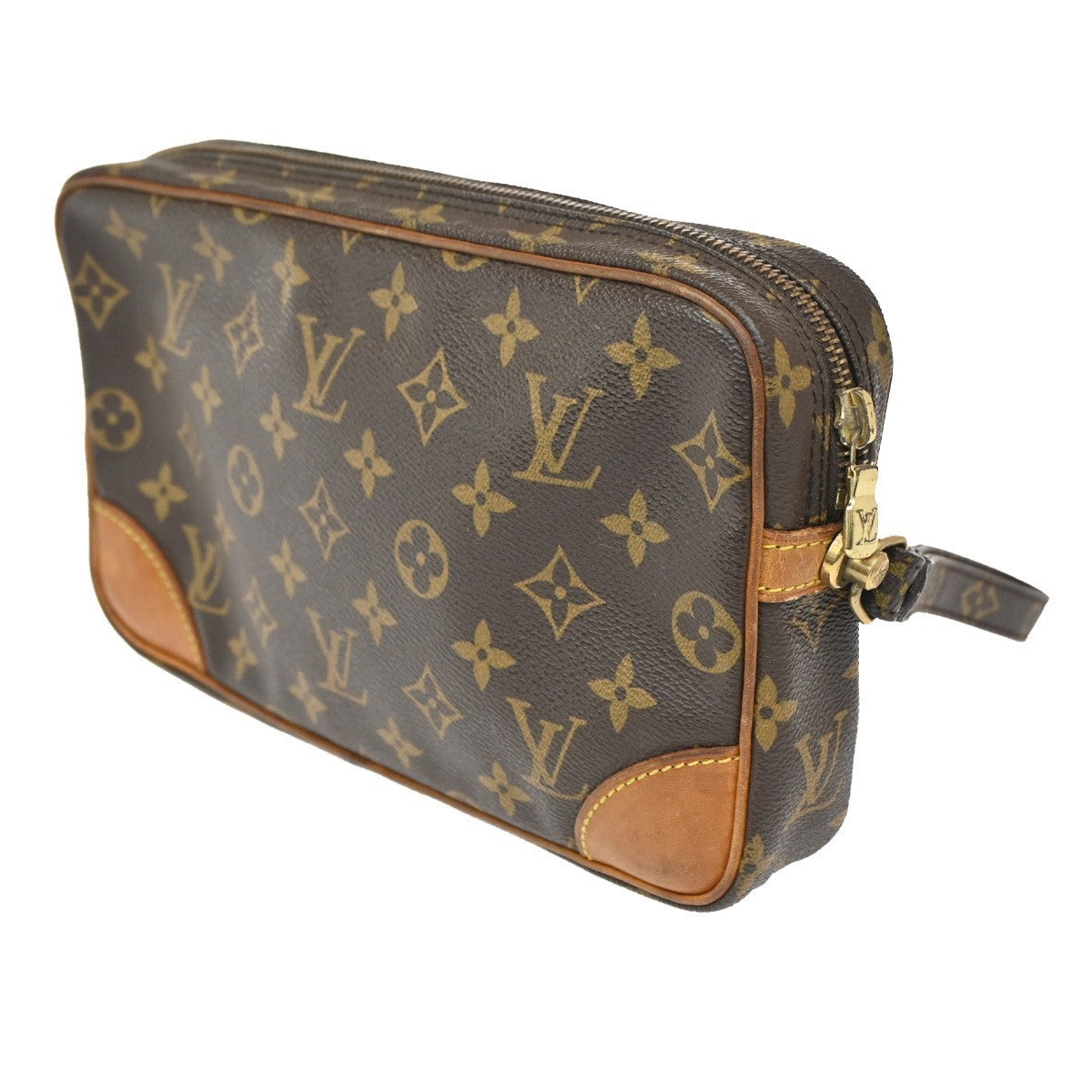 LOUIS VUITTON Marly Dragonne GM Clutch Hand Bag Monogram Brown M51825 60CA559