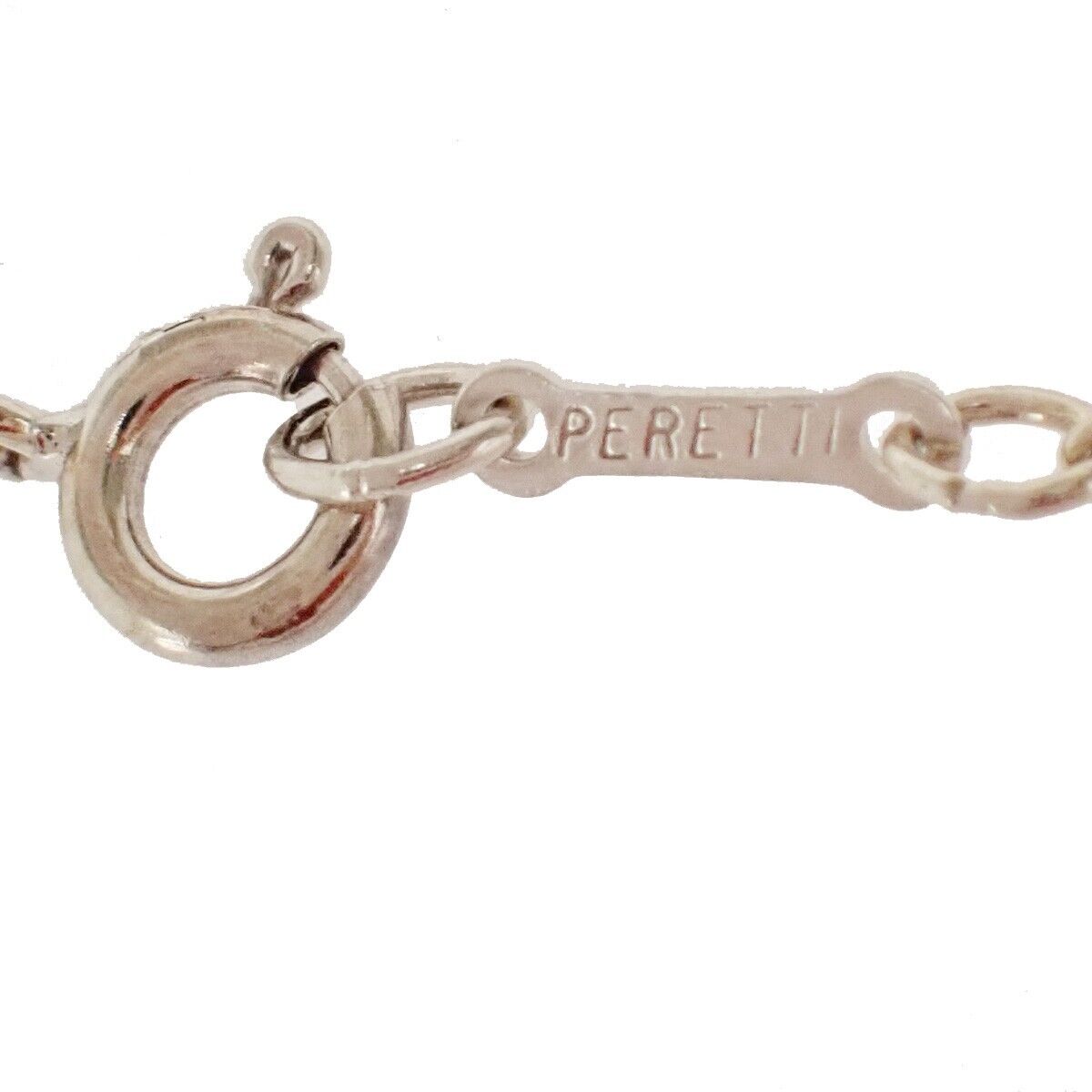 TIFFANY & CO. Open Heart 22mm Necklace Silver 925 Elsa Peretti Accessory 01MZ861