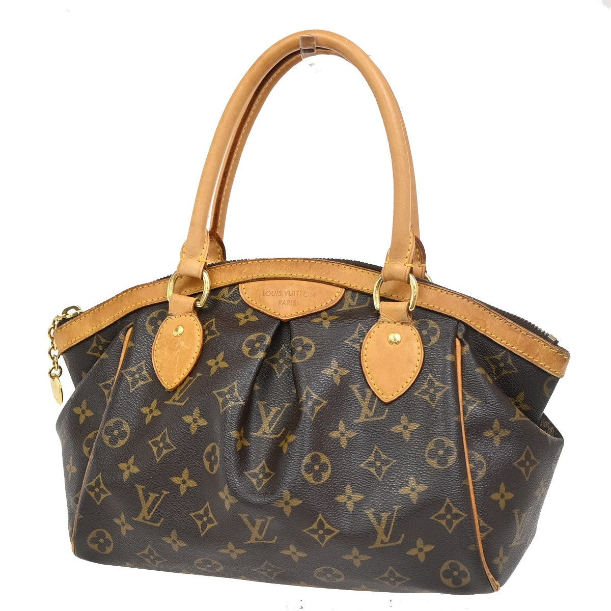 LOUIS VUITTON Tivoli PM Handbag Monogram Leather France Brown M40143 77ZA273