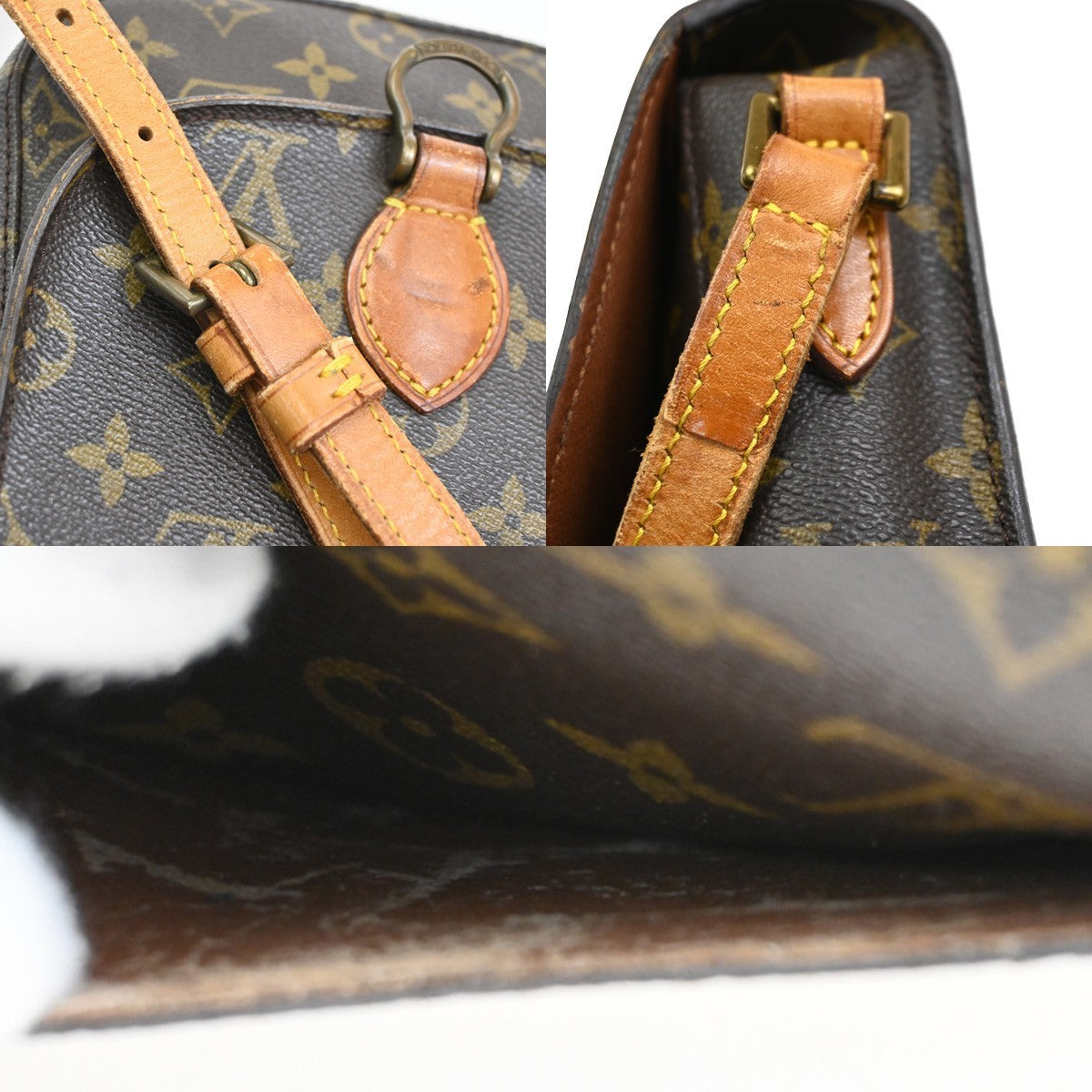 LOUIS VUITTON Mini Saint Cloud Shoulder Bag Monogram Leather BN M51244 80TA398