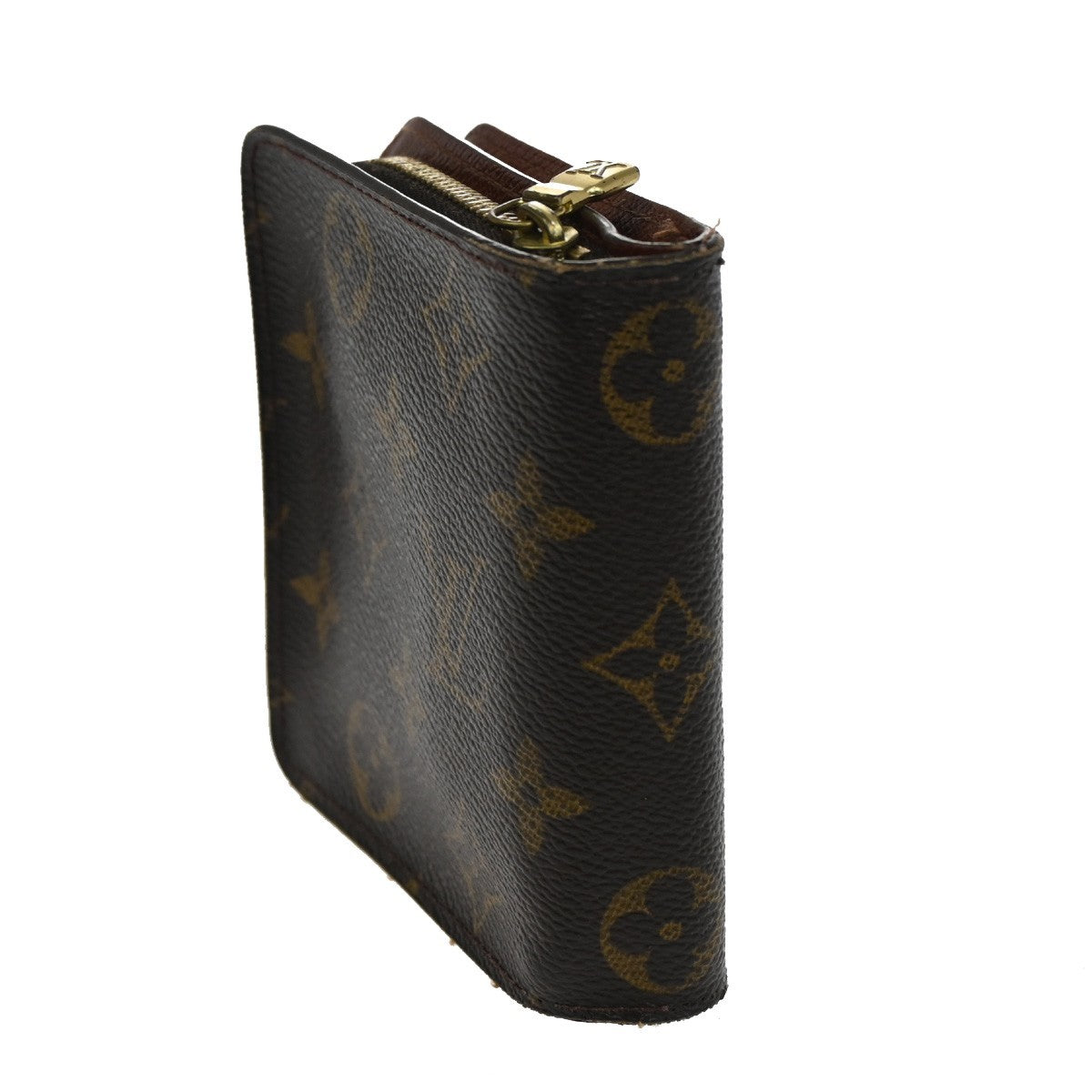 LOUIS VUITTON Compact Zip Bifold Wallet Monogram Leather France M61667 07CA388