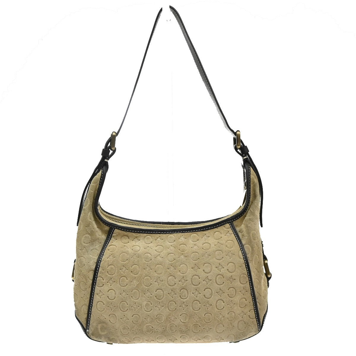 CELINE C Macadam Pattern Shoulder Hand Bag Suede Leather BE BN Italy 62MA618