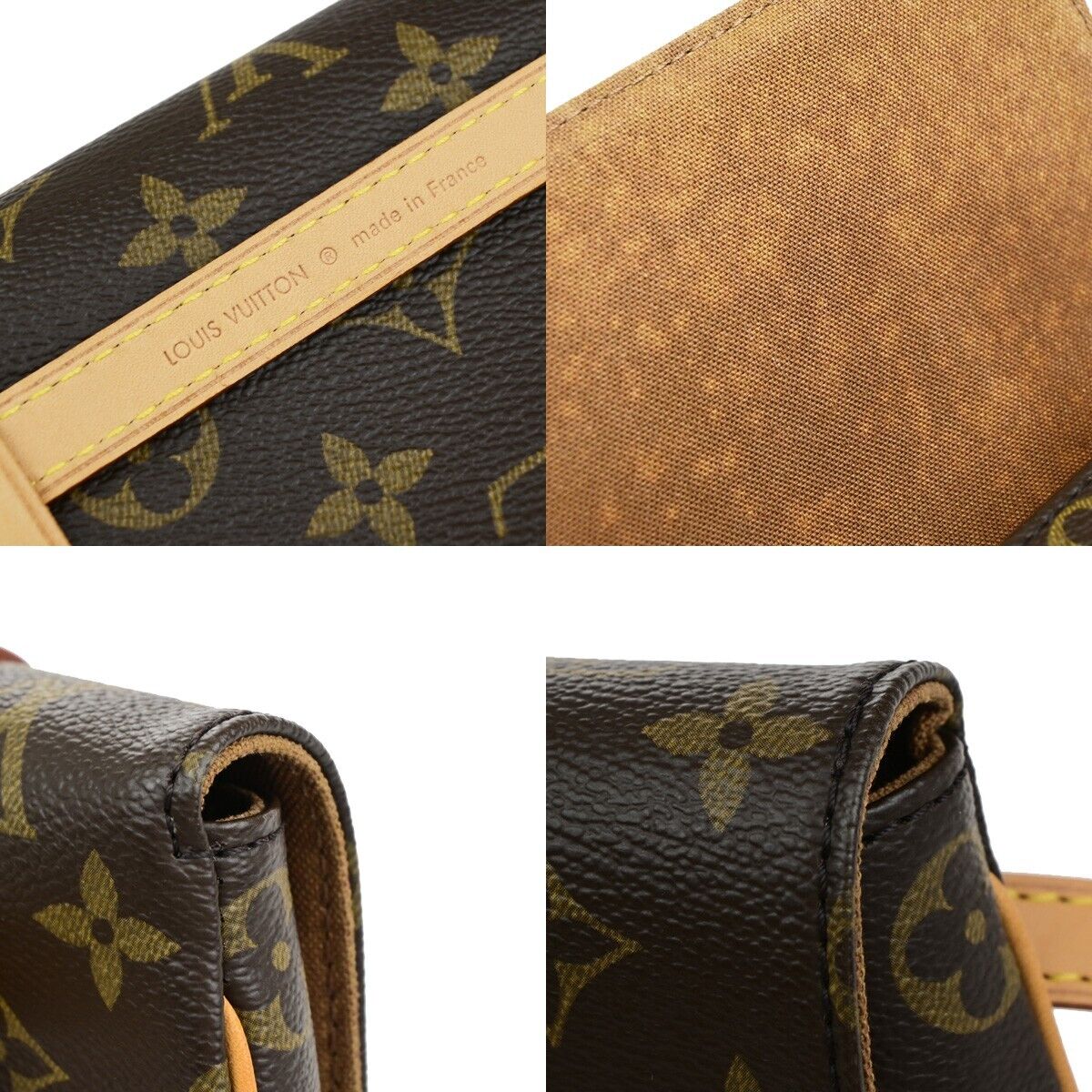 LOUIS VUITTON LV Pochette Marrell Bum Bag Monogram Leather Brown M51159 99EC185