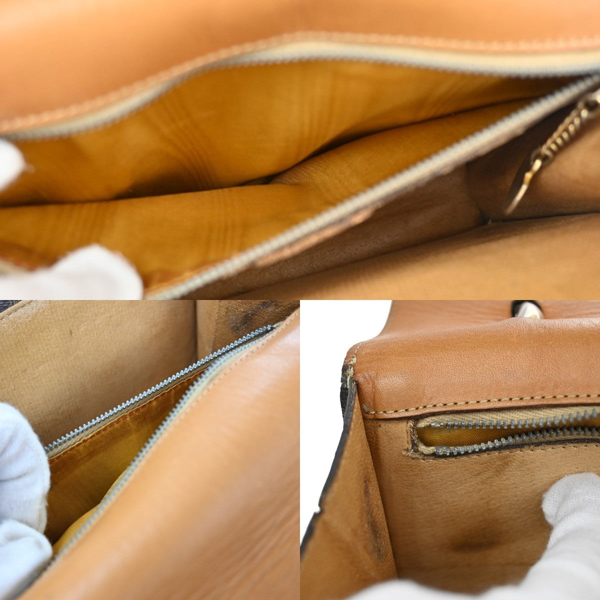 CELINE Logo Macadam Pattern Hand Bag PVC Leather Brown GHW Italy 61KB708