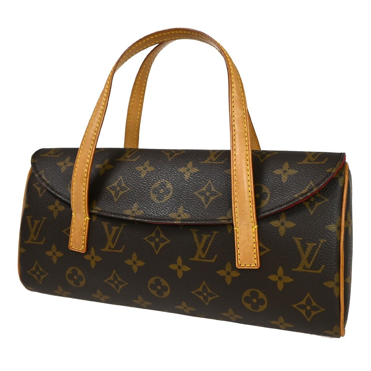 LOUIS VUITTON Sonatine Hand Bag Monogram Leather Brown France M51902 92GA890