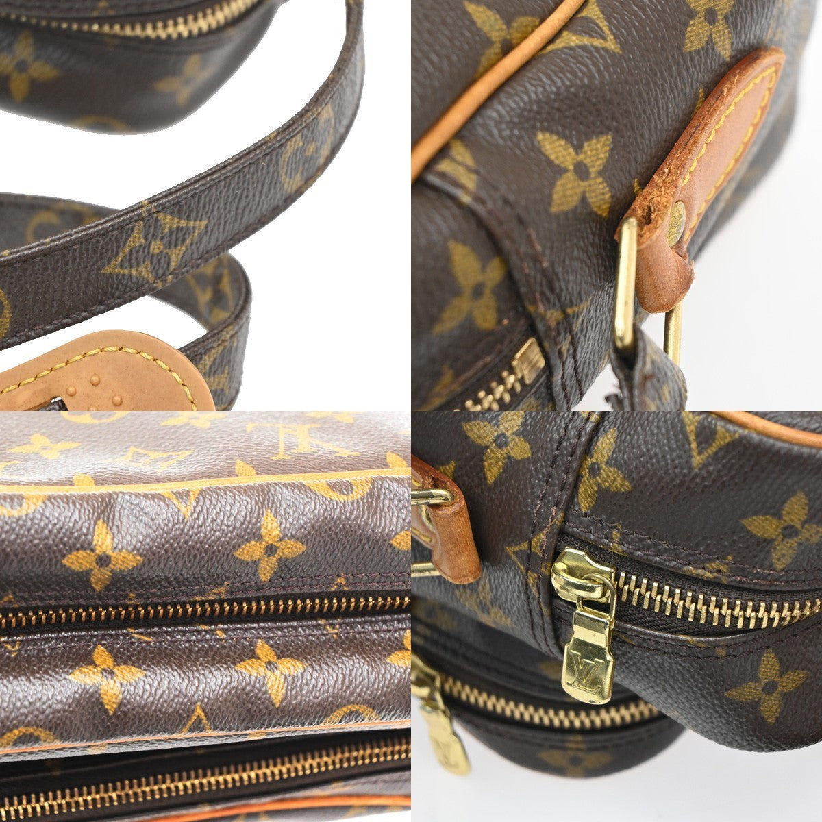 LOUIS VUITTON Nile Crossbody Shoulder Bag Monogram Leather Brown M45244 72CA561