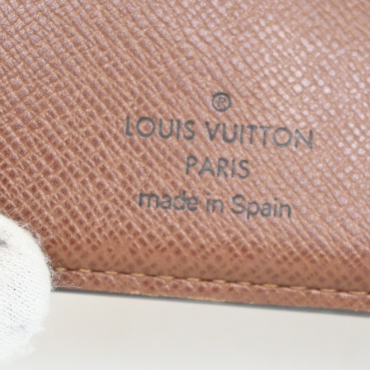 14.Live LOUIS VUITTON LV Logo 2 Set Bifold Wallet Monogram Leather Brown 05KC357