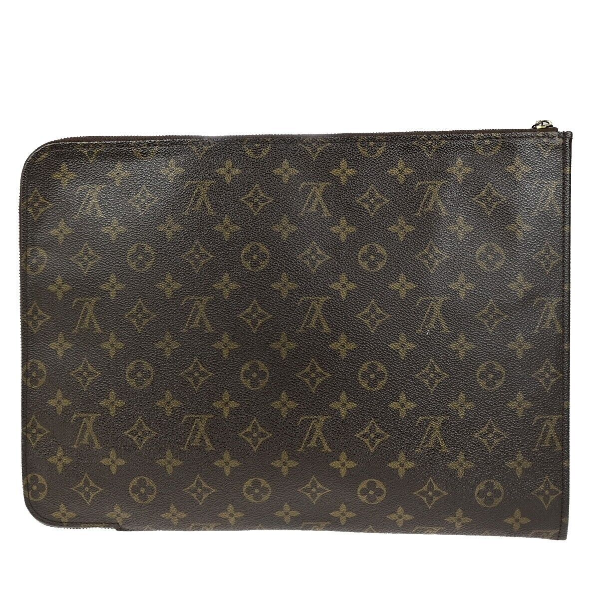 LOUIS VUITTON Poche Documents Business Clutch Bag Monogram M53456 64ED419