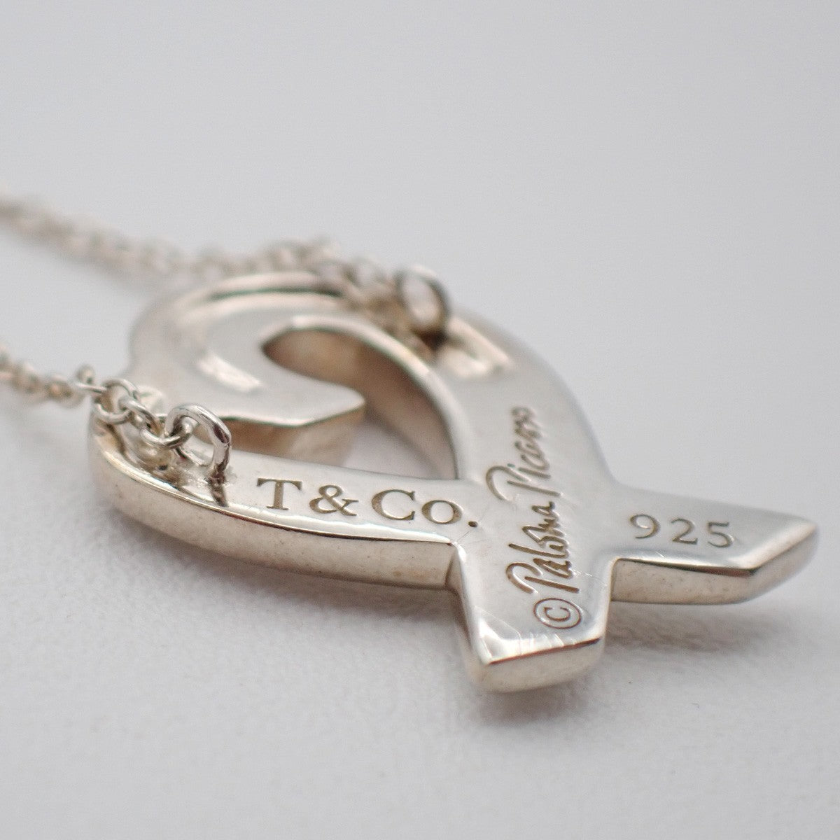 Tiffany & Co. Loving Heart Necklace Paloma Picasso Ag 925 Silver 05CA076