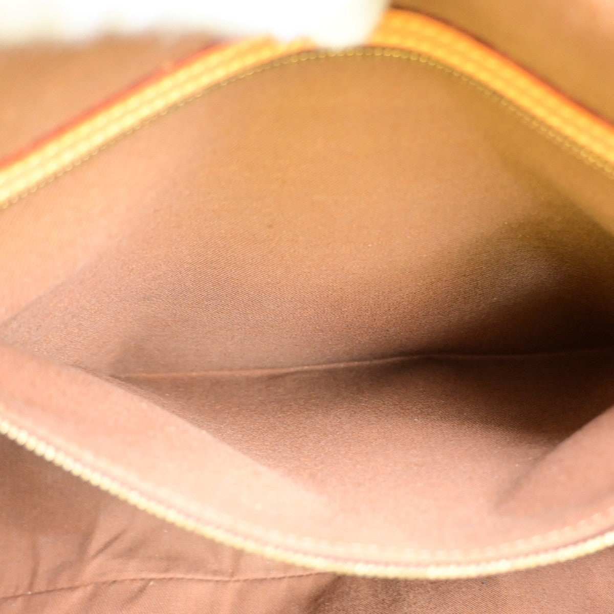 LOUIS VUITTON Gibeciere GM Shoulder Bag Monogram Leather Brown M42249 76YJ224