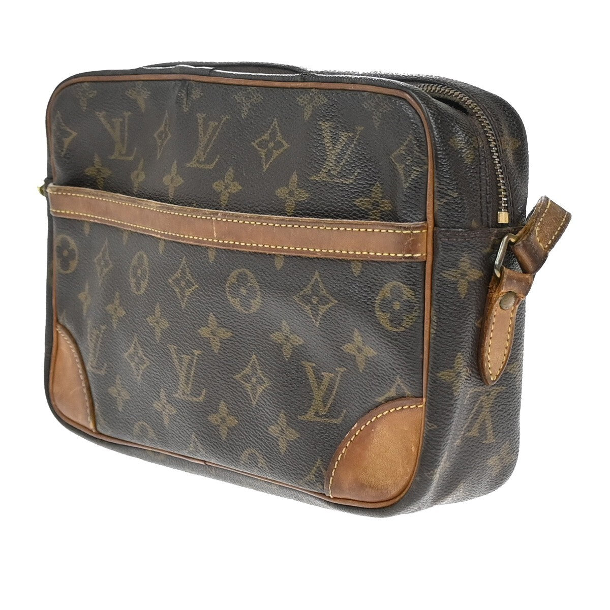 LOUIS VUITTON Trocadero 27 Shoulder Bag Monogram Leather Brown M51274 68EE227