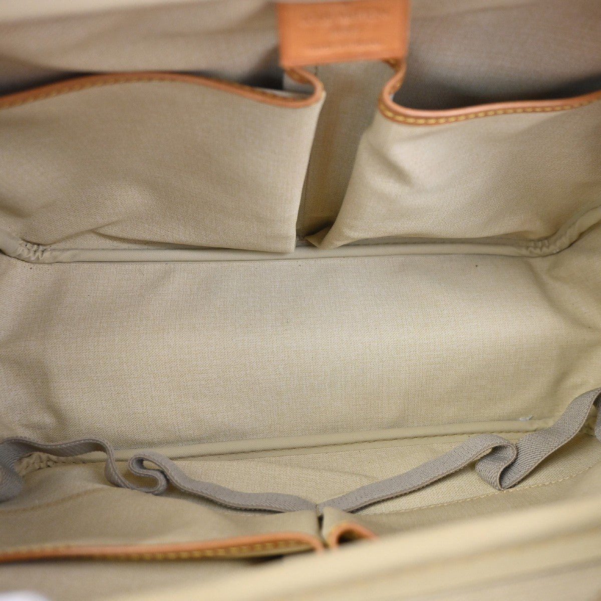 LOUIS VUITTON LV Logo Deauville Hand Bag Monogram Leather Brown M47270 89KD015