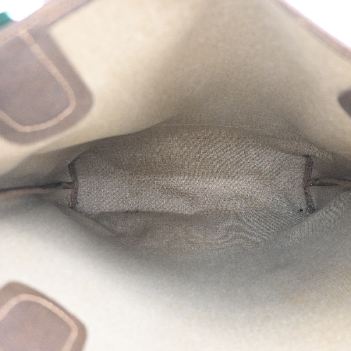 GUCCI Logo Sherry GG Pattern 2set Shoulder Hand Bag PVC Leather Beige 86KC963
