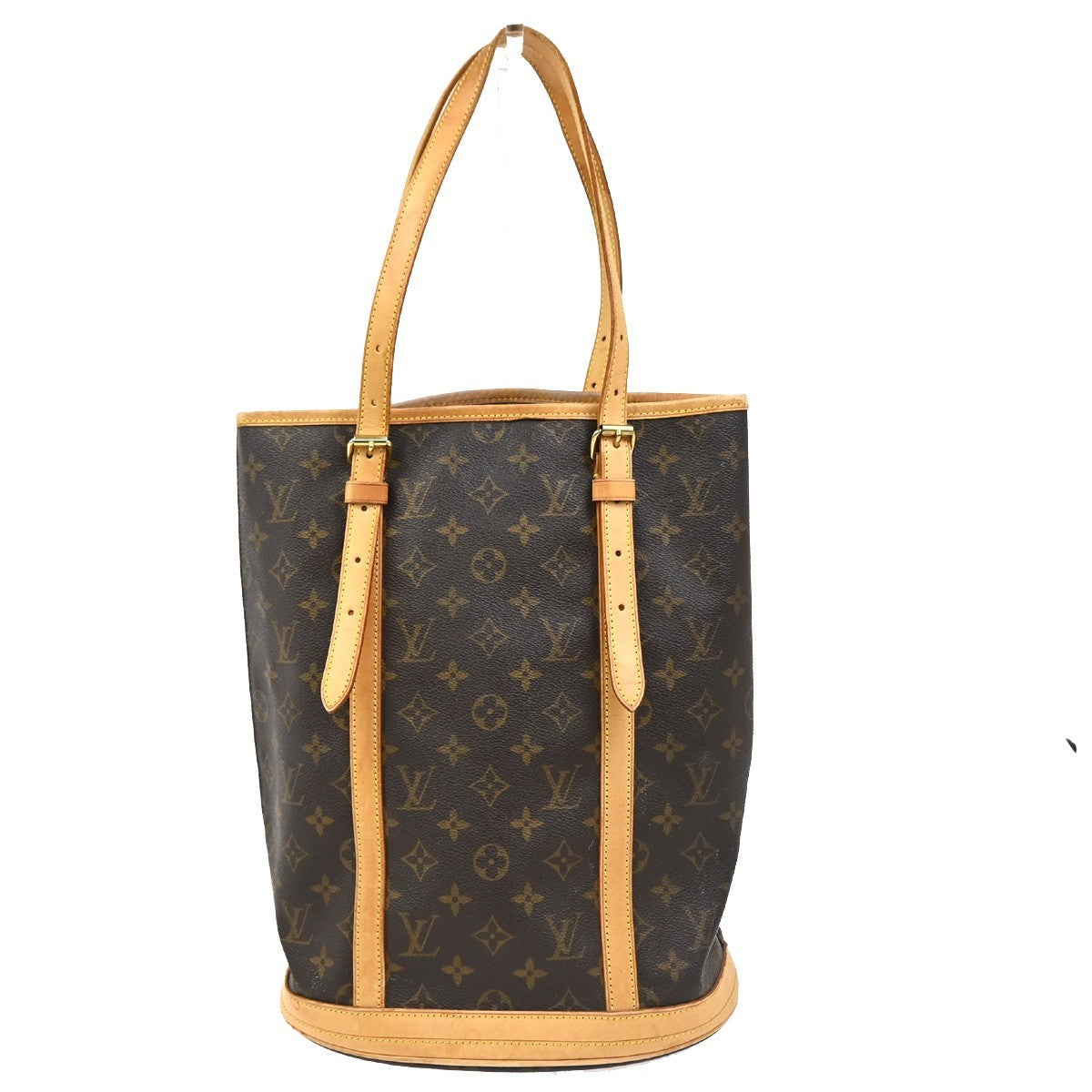 LOUIS VUITTON BUCKET GM Shoulder Tote Bag Monogram Leather Brown M42236 30CA848