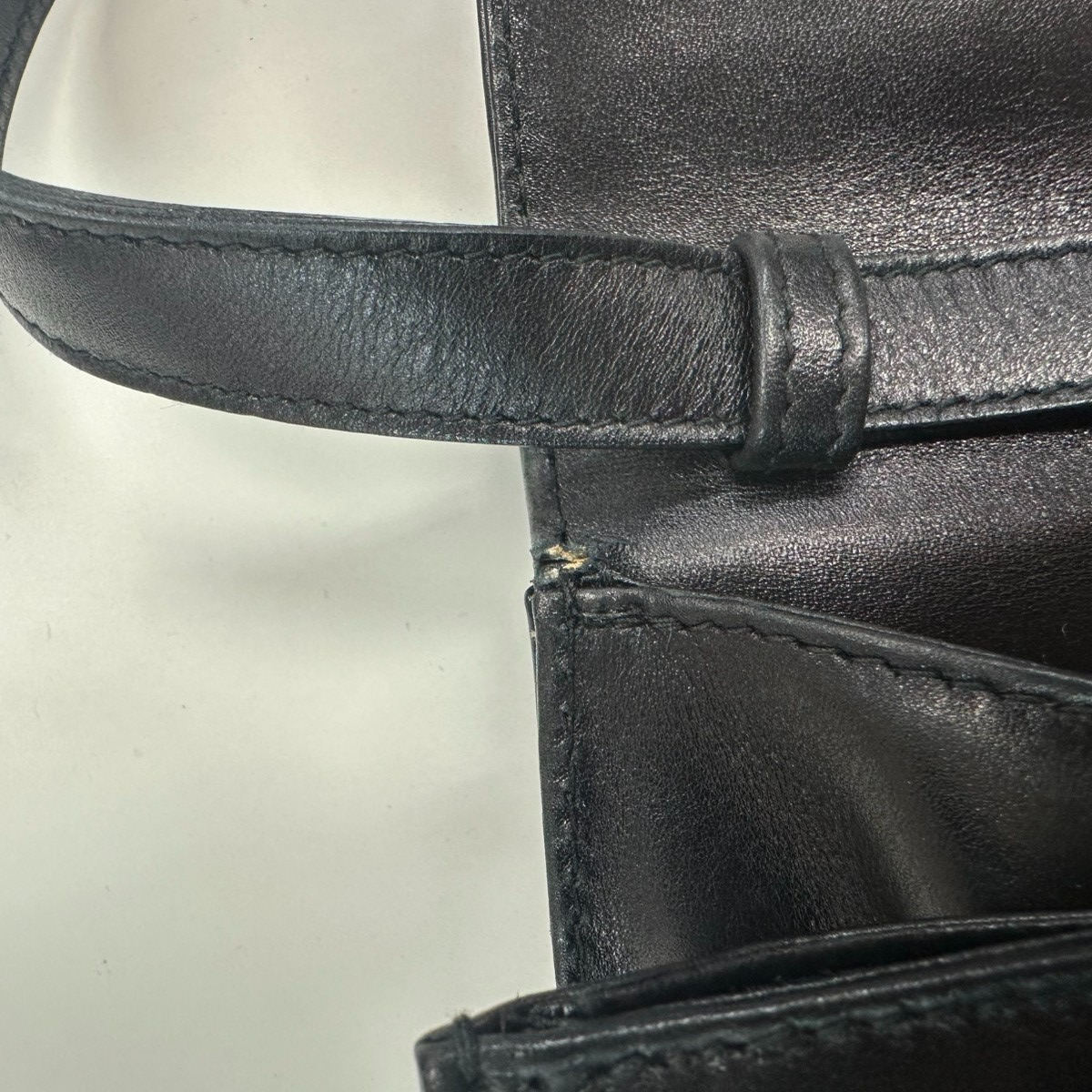 SALVATORE FERRAGAMO Gancini 2Way Shoulder Clutch Hand Bag Leather Black 67CA696