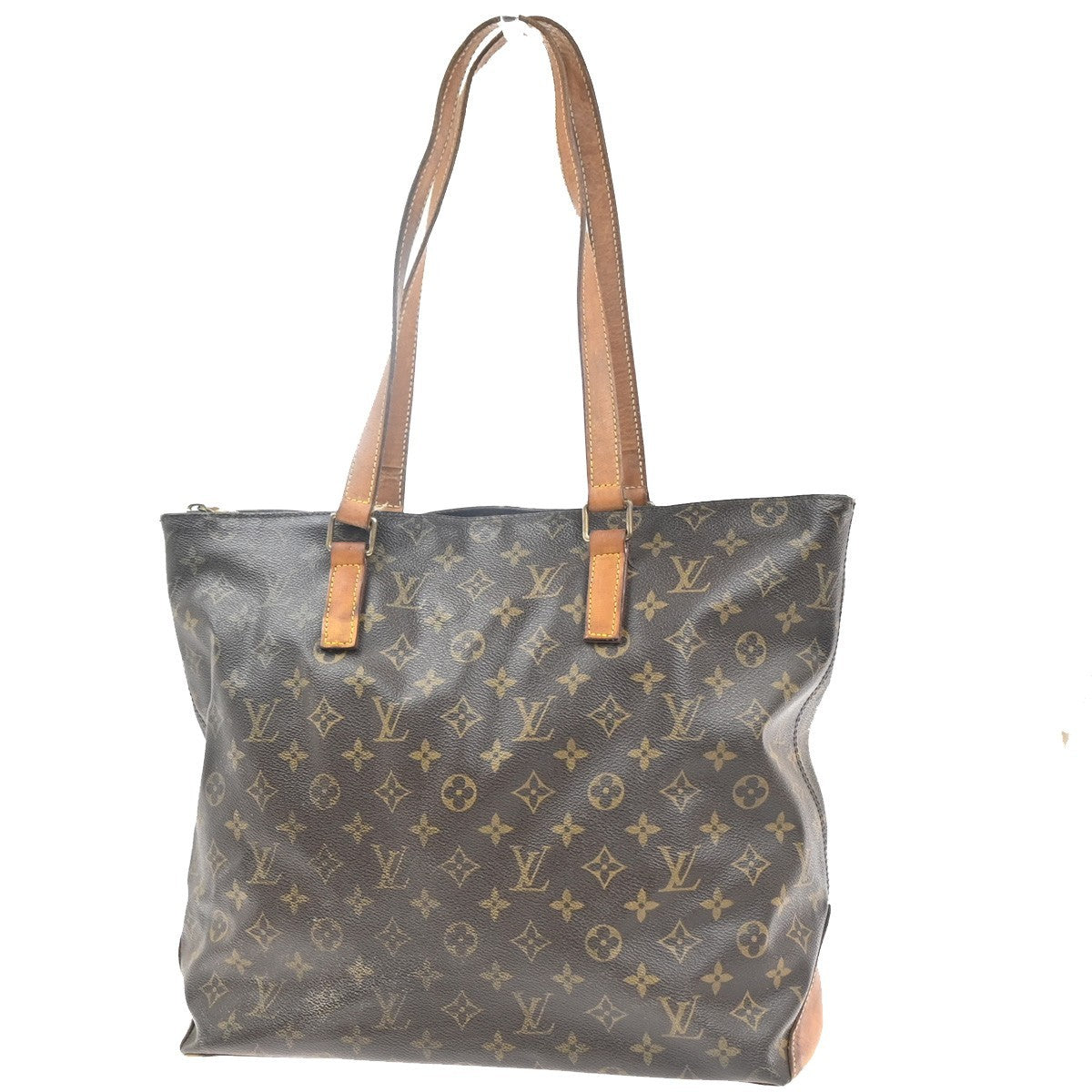 LOUIS VUITTON Cabas Mezzo Shoulder Bag Monogram Leather Brown M51151 62MA421