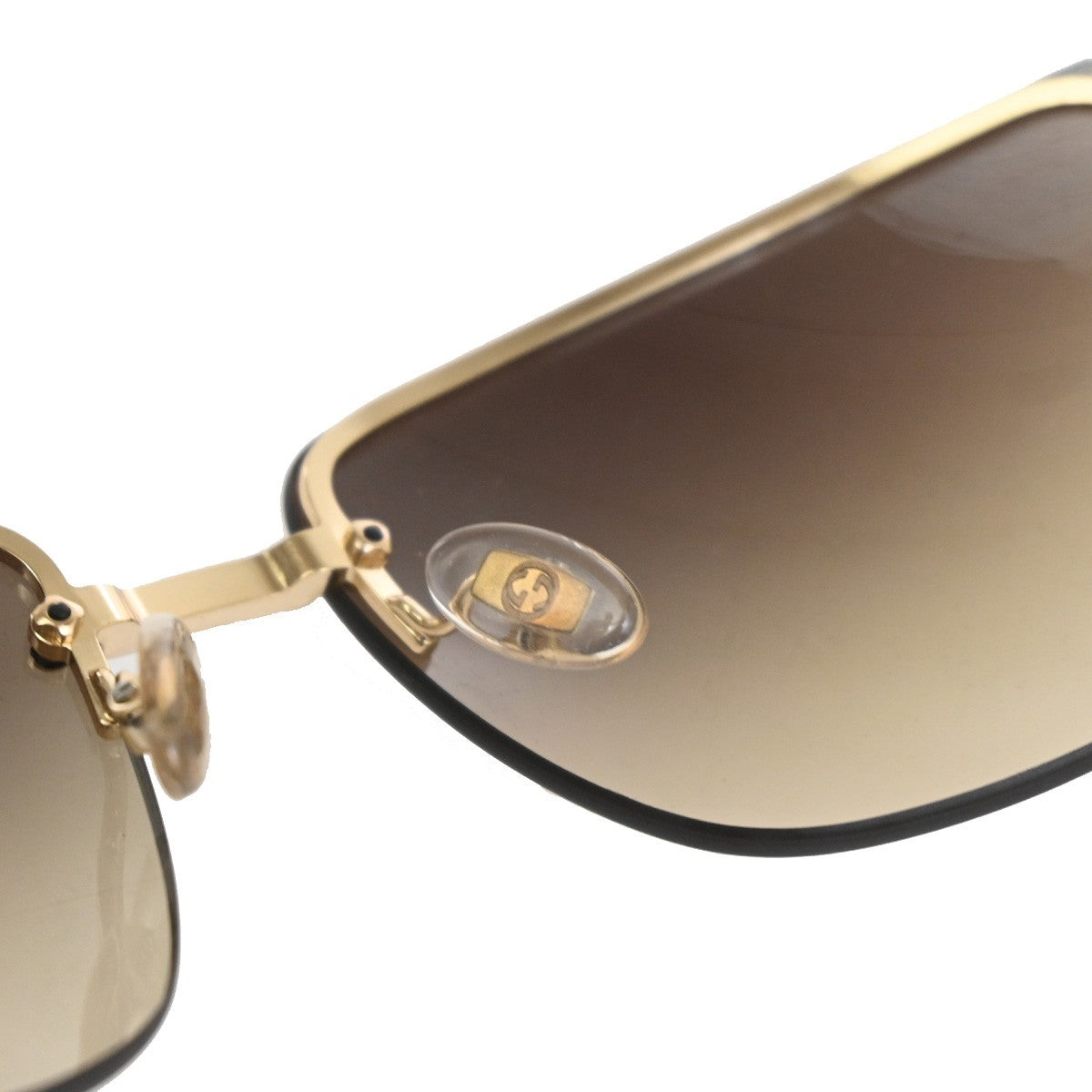 GUCCI GG Sunglasses GG 2804/F/S/ Eye Were Plastic Metal Black Brown 07TA617