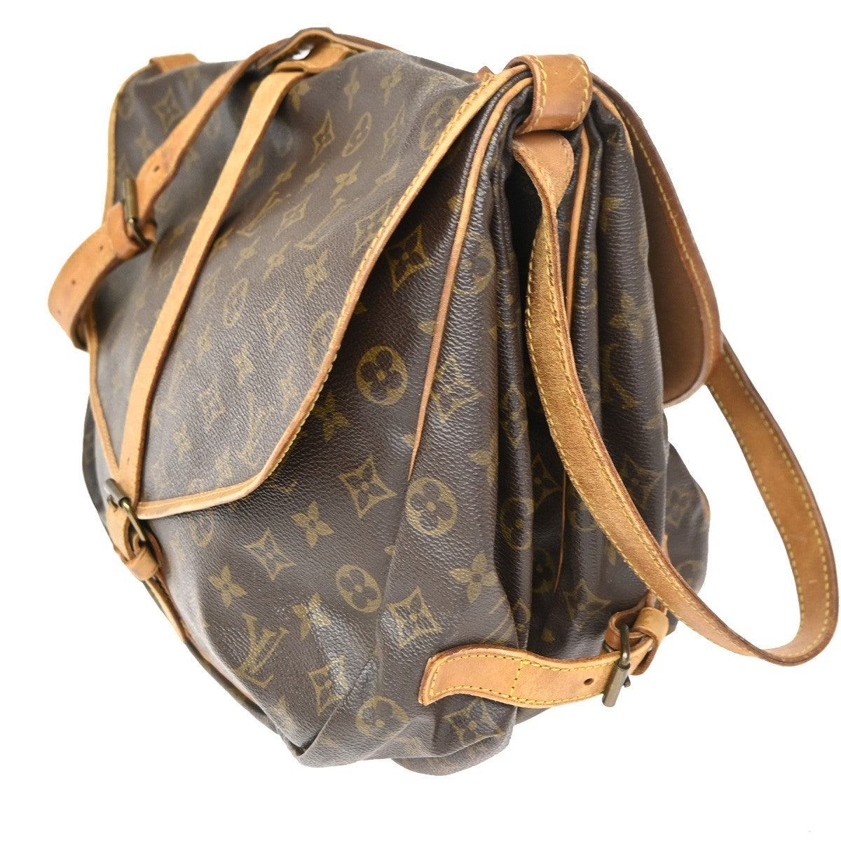 LOUIS VUITTON Saumur 35 Shoulder Bag Monogram Leather BN France M42254 39CA613