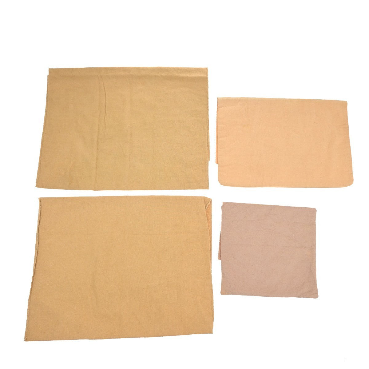 LOUIS VUITTON Logo 10 Set Dust Bag Drawstring Canvas Cotton Beige Brown 09EF843