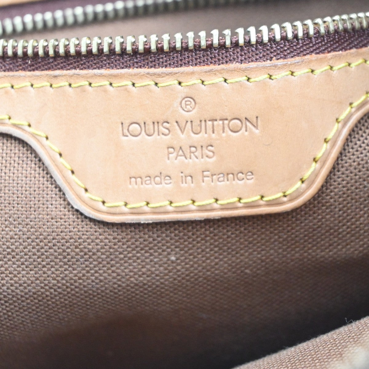 LOUIS VUITTON Cabas Piano Shoulder Bag Monogram Leather Brown M51148 16MA253