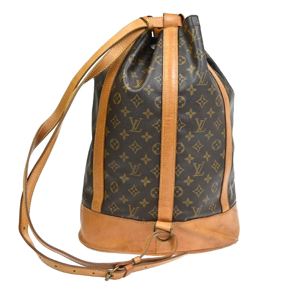 LOUIS VUITTON LV Randonnee GM Shoulder Bag Monogram Leather Brown M42244 86SA067