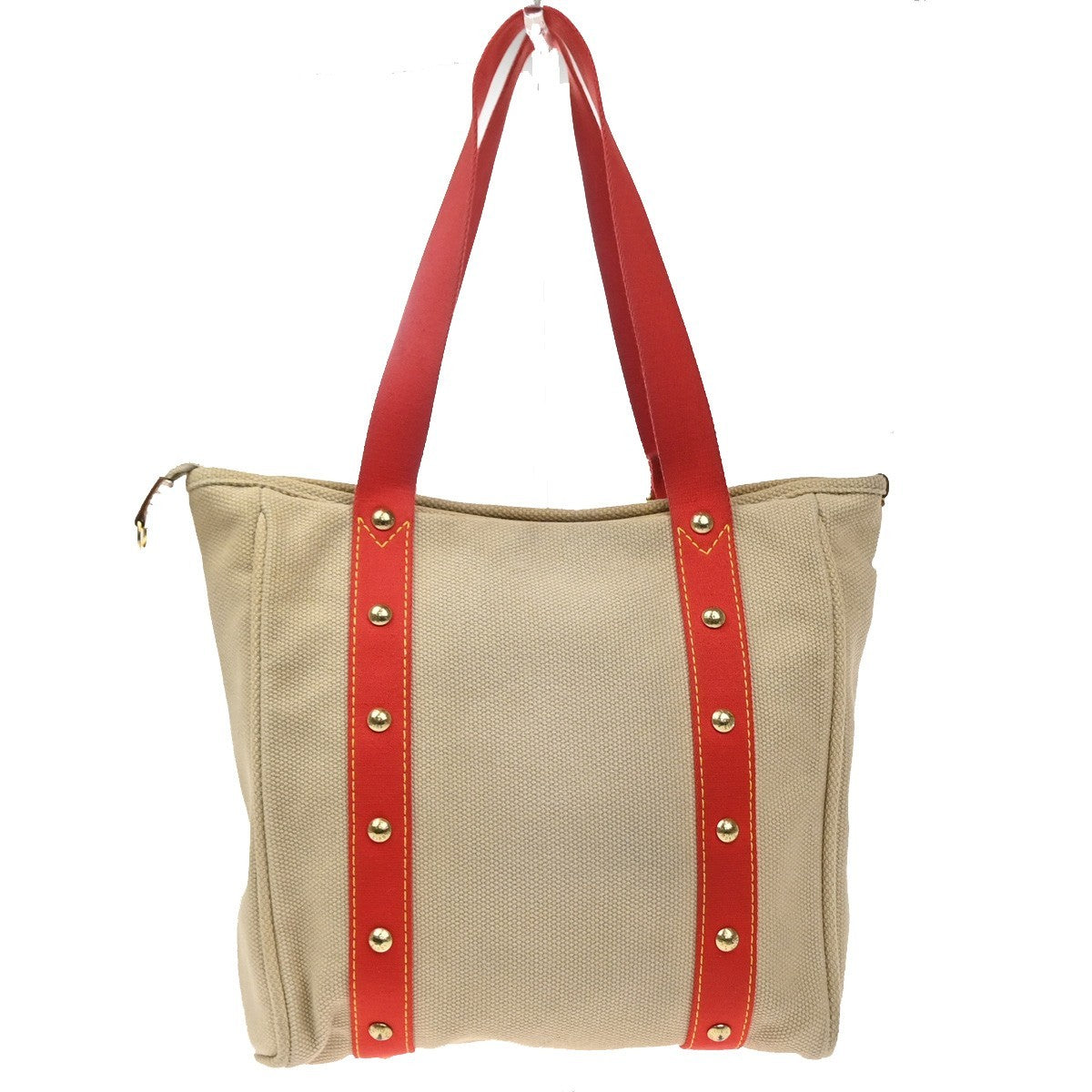LOUIS VUITTON Cabas MM Shoulder Bag Antigua Canvas Leather Beige M40035 88MA592